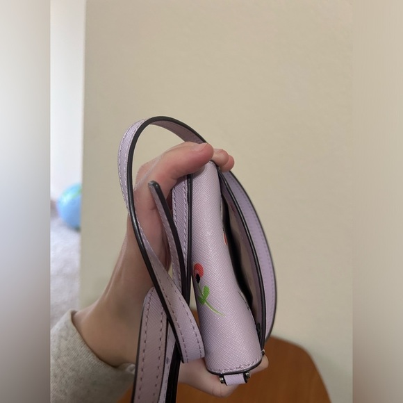 Kate Spade Cameron Floral Ditsy North South Flap Phone Crossbody Purple Travel - Picture 8 of 13